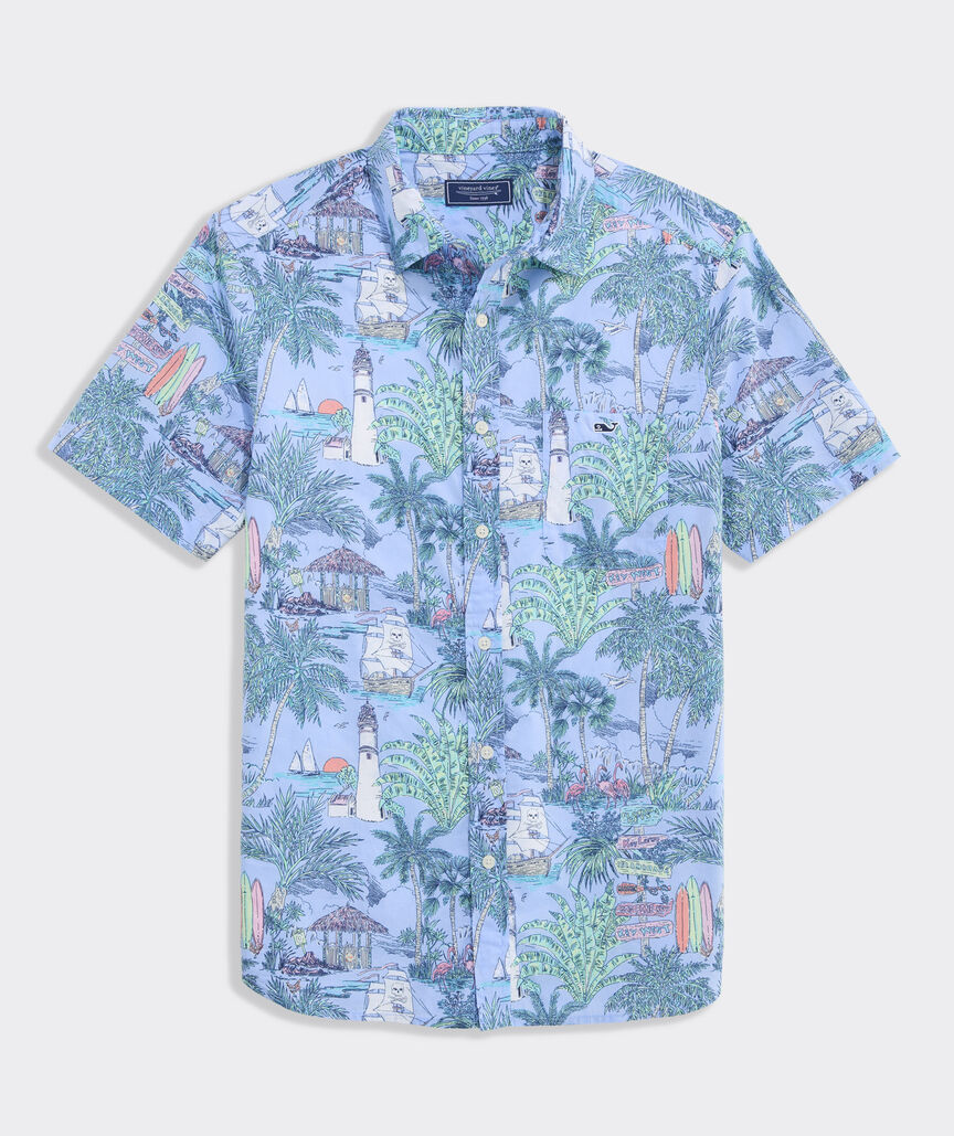Keys To Escape Cotton Short-Sleeve Shirt
