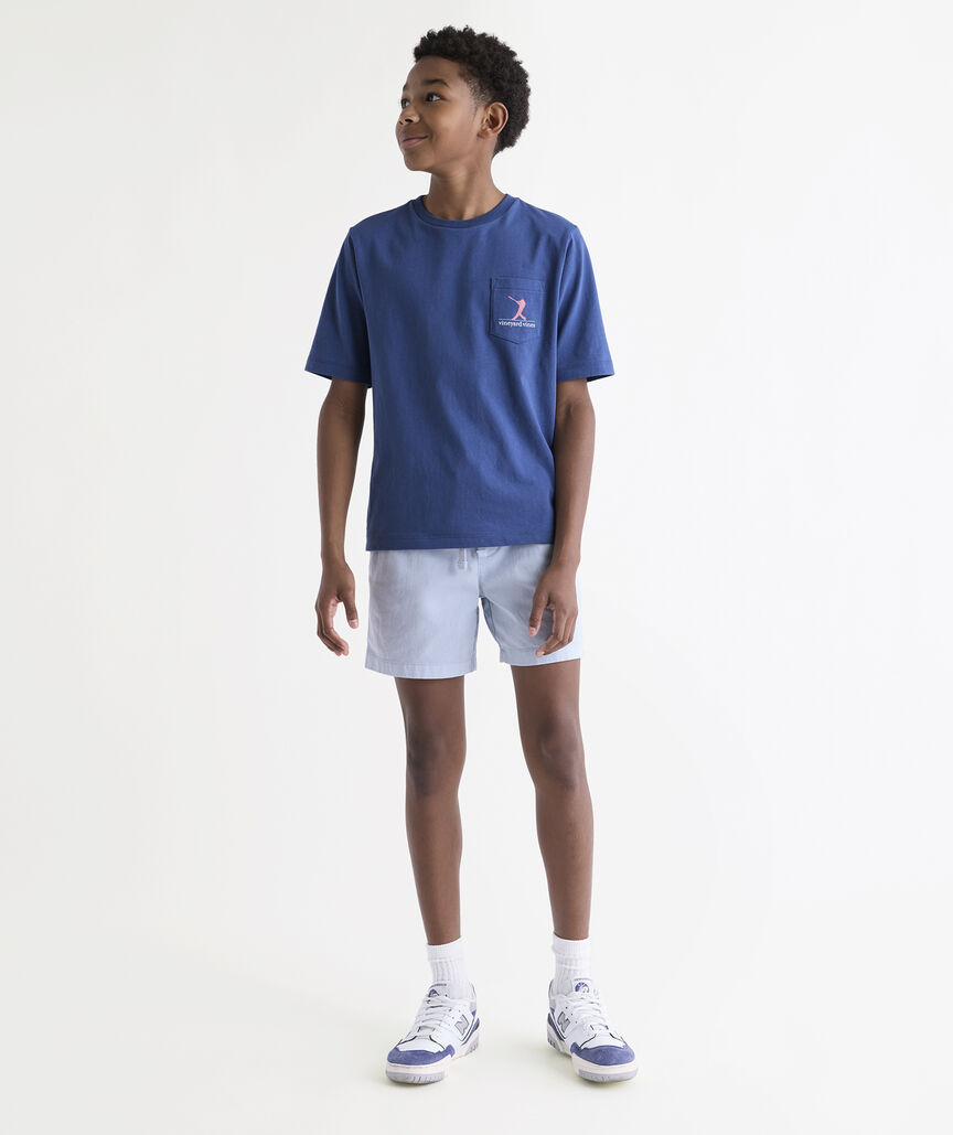 Boys' Baseball Players Short-Sleeve Pocket Tee