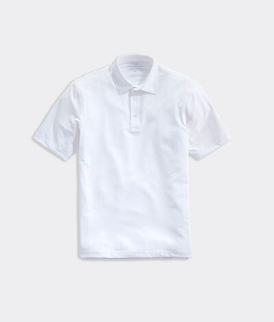 Vineyard Vines Custom St. Kitt's Sankaty Polo Shirt (White) (Size: Small) (92% Polyester 8% Spandex)