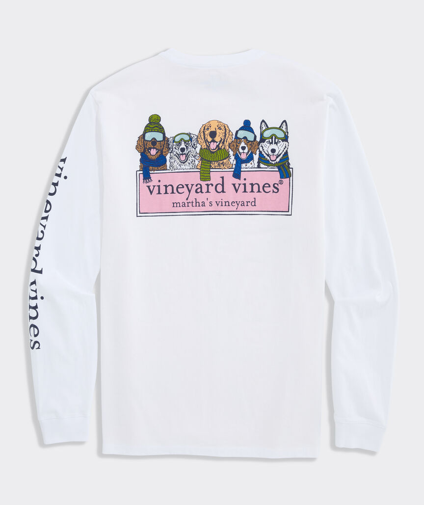 Winter Pups Logo Box Long-Sleeve Tee
