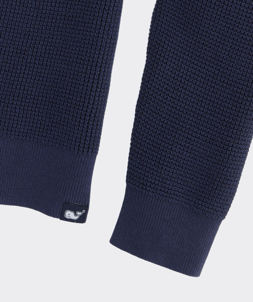 Boys' Garment-Dyed Beach Waffle Crewneck