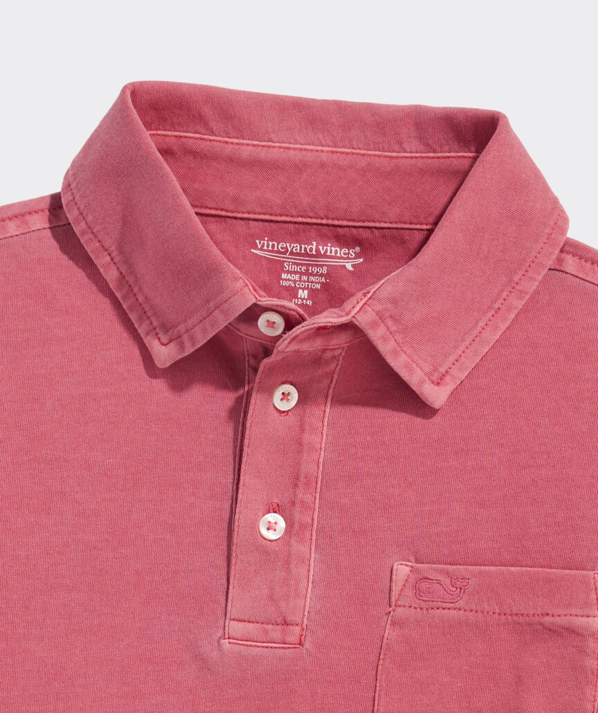 Boys' Garment-Dyed Surf Polo