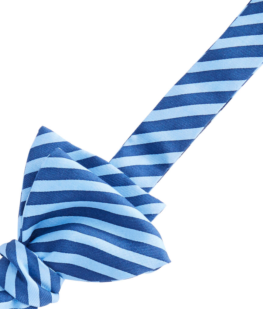 2 Color Stripe Bow Tie