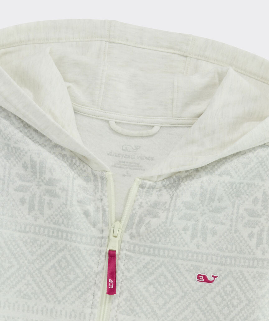 Girls' Fair Isle Dreamcloth® Full Zip Hoodie