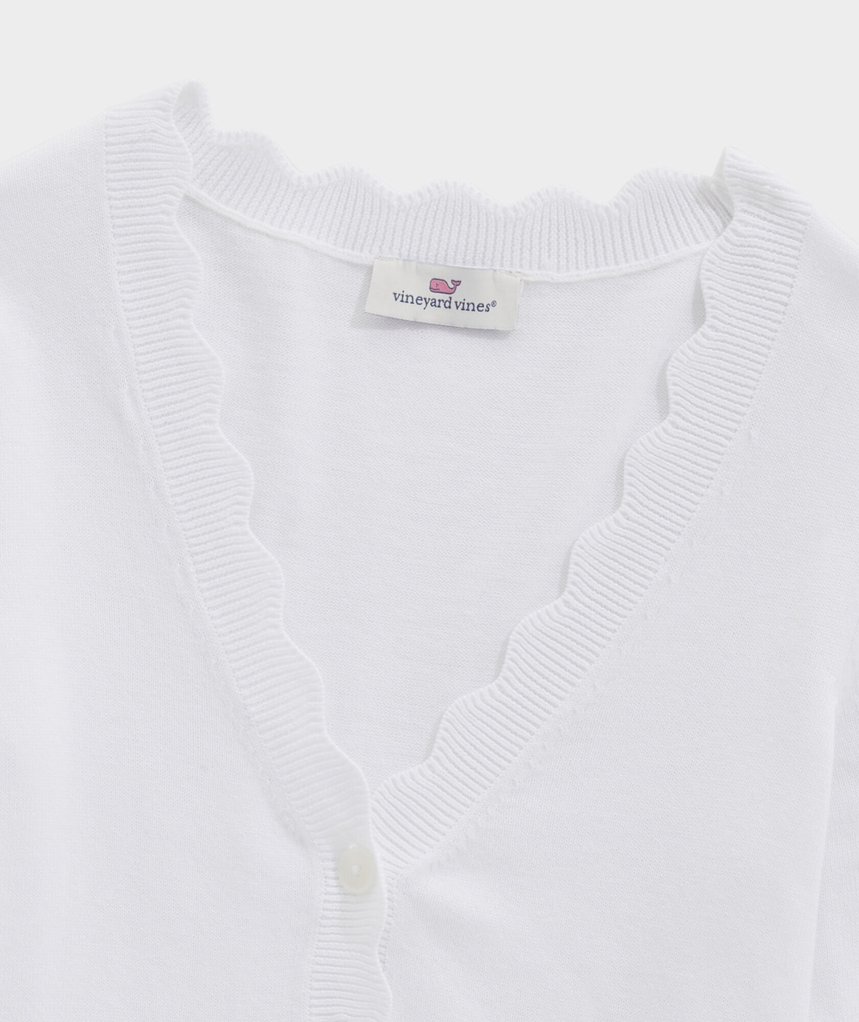 Shop Girls Scallop Button Cardigan Sweater at vineyard vines