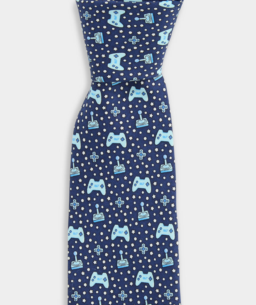 Boys' Retro Gaming Silk Tie