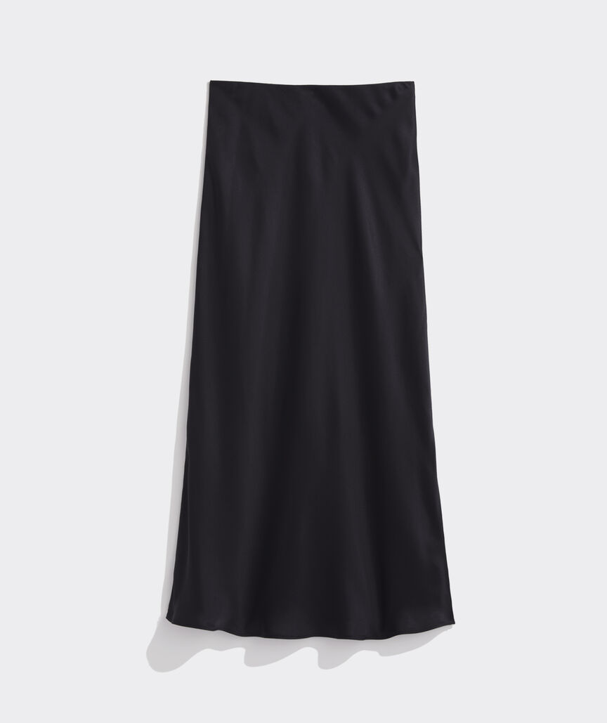 Sea Silk Slip Midi Skirt
