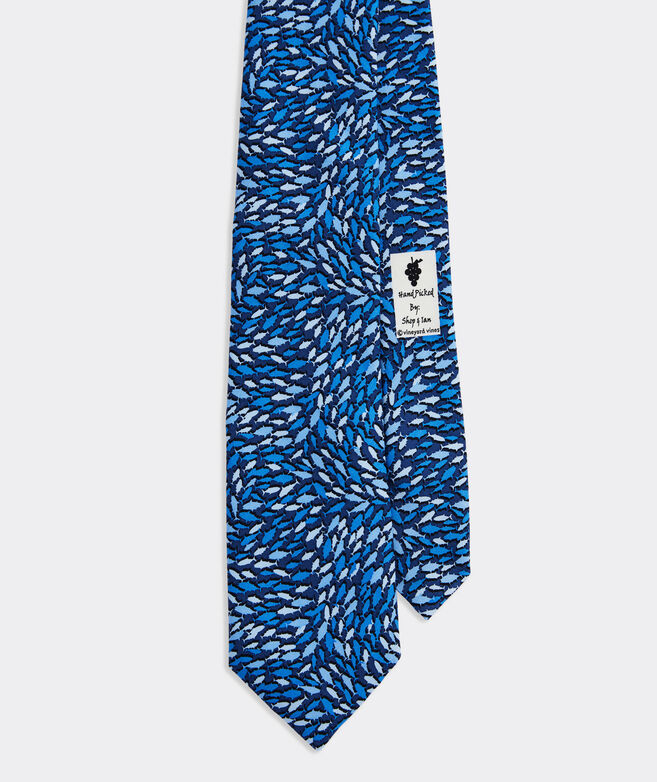 Fish Swirl Printed Tie