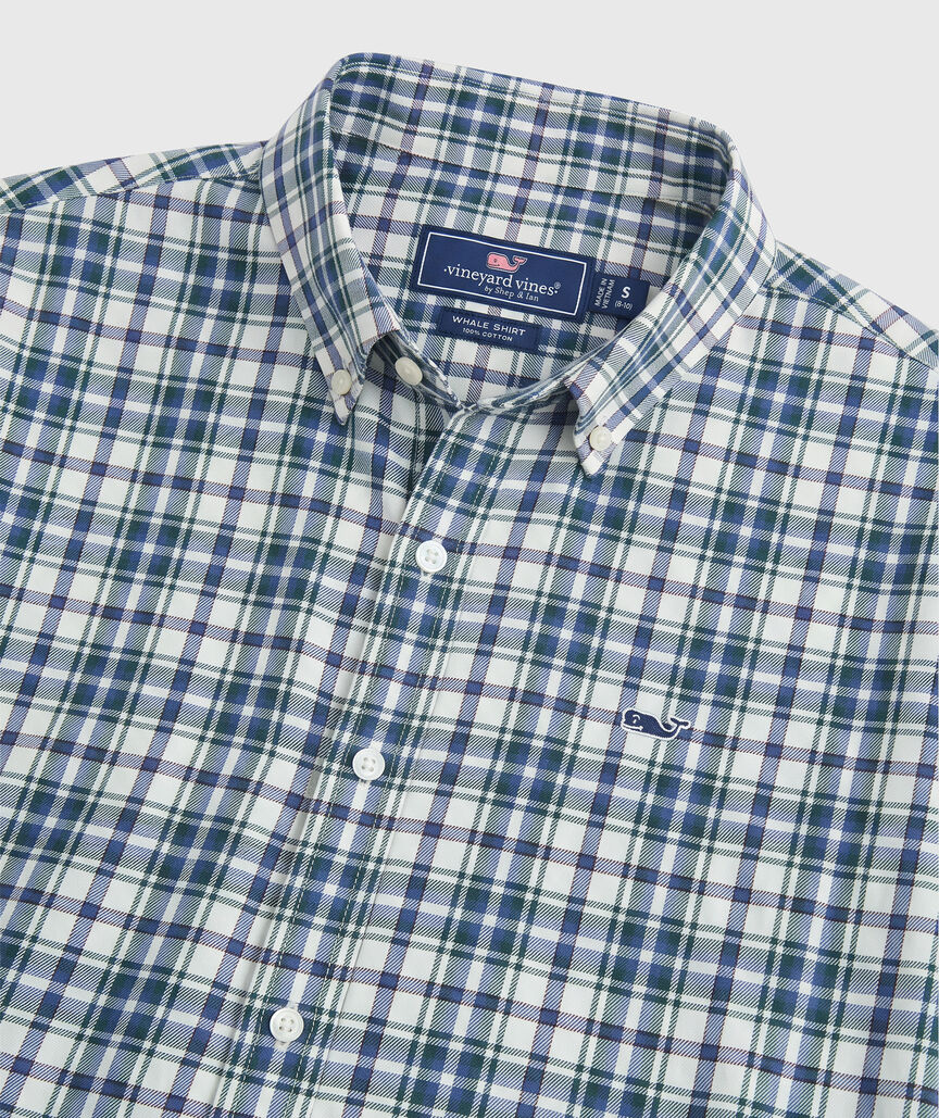 OUTLET Boys' Cotton Twill Plaid Shirt