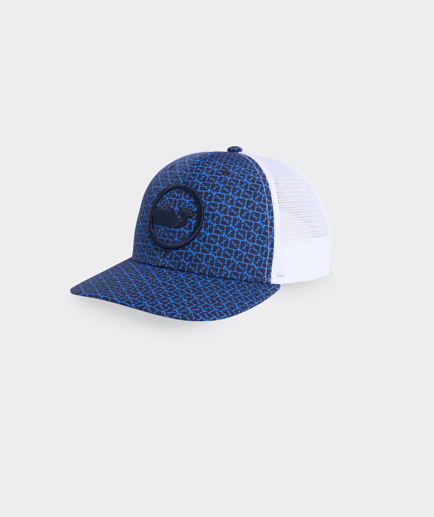 Puzzle Whale Chappy Whale Dot Trucker Hat