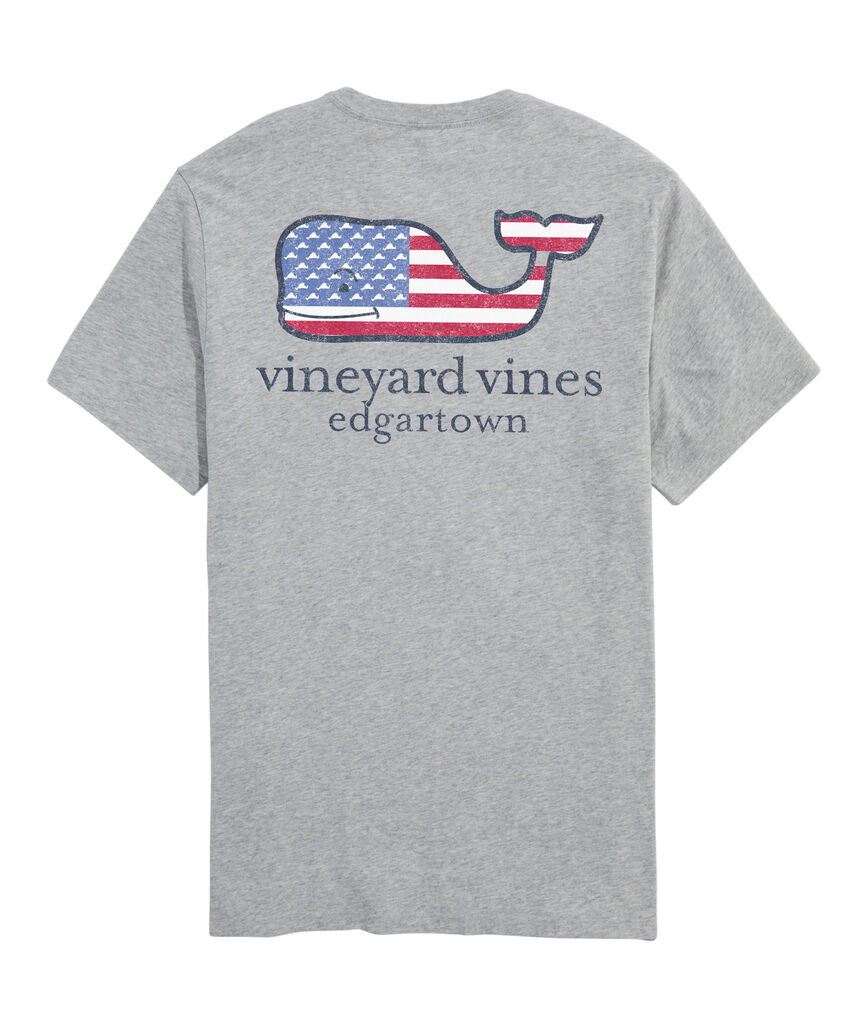 OUTLET Edgartown Flag Whale Short-Sleeve Pocket Tee