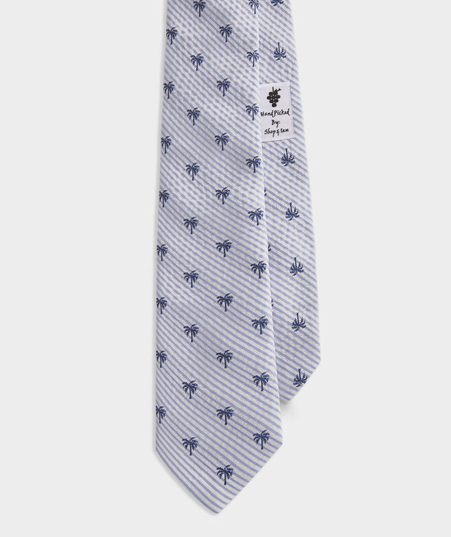 Seersucker Palms Kennedy Tie