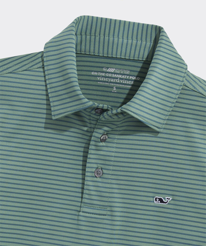 Boys' Performance Bradley Stripe Sankaty Polo