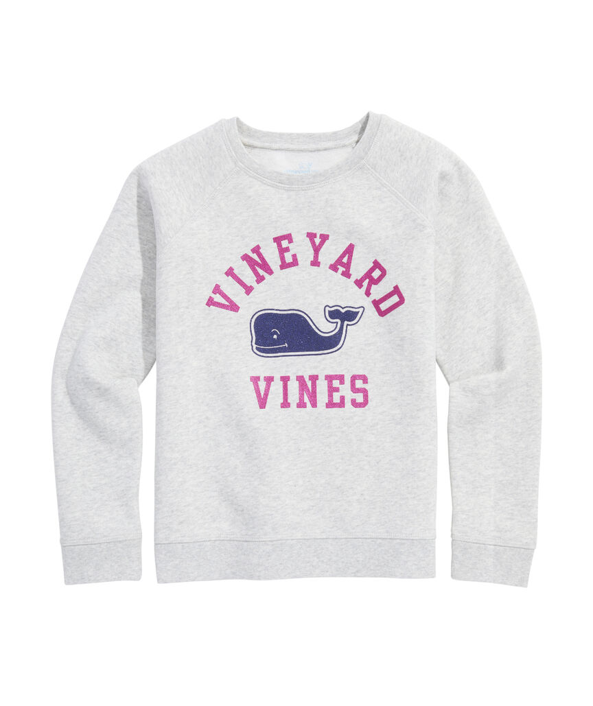 OUTLET Girls' vineyard vines Glitter Crewneck