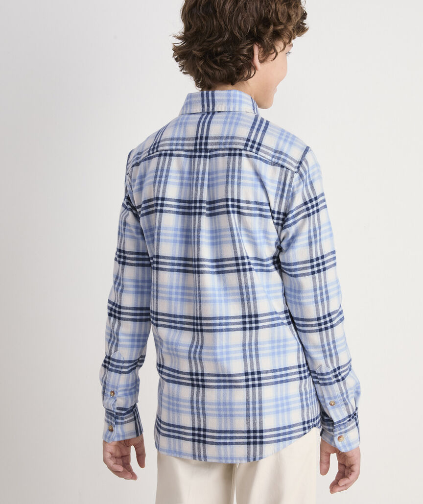Boys' Vineyard Flannel Plaid Shirt