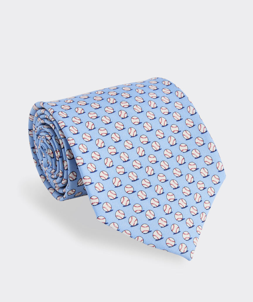 Micro Baseball Geo Silk Tie