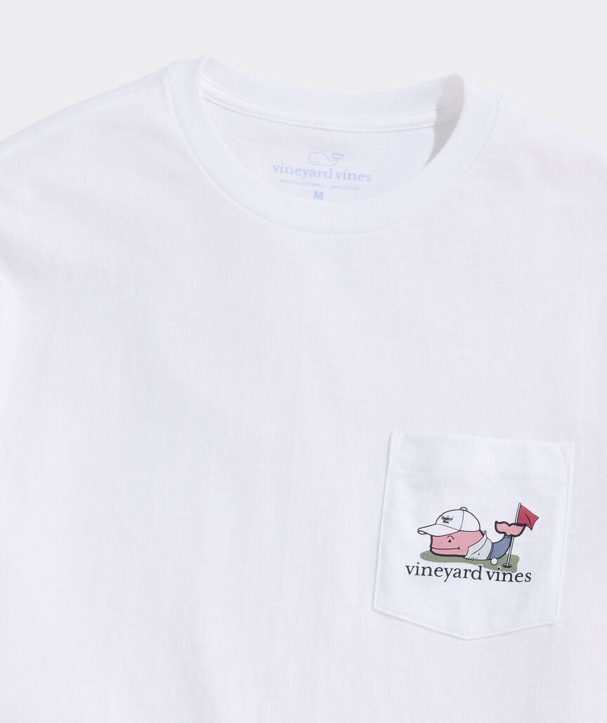 Golfer Whale Short-Sleeve Pocket Tee