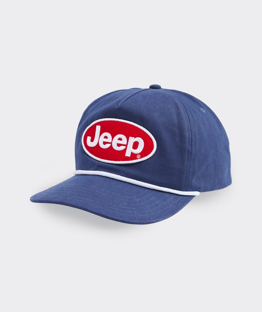 Jeep Collection Logo Patch 5-Panel Flat Brim Hat
