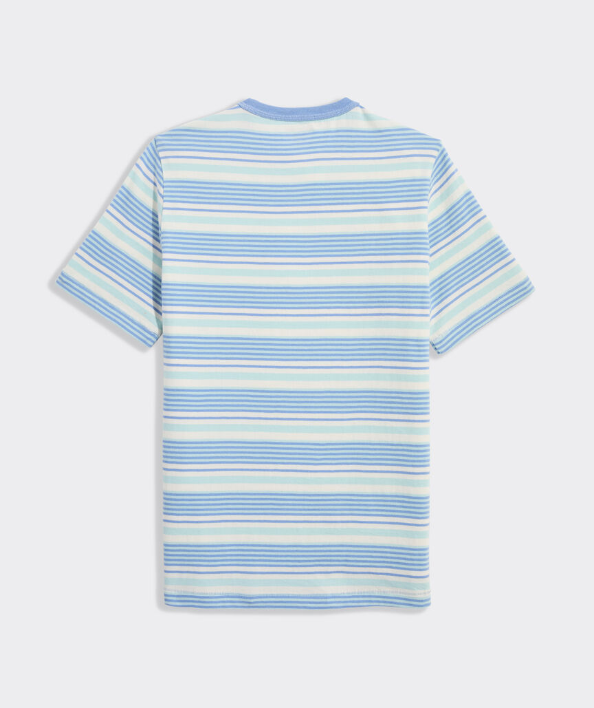 Boys' Garment-Dyed Surf Striped Pocket Tee