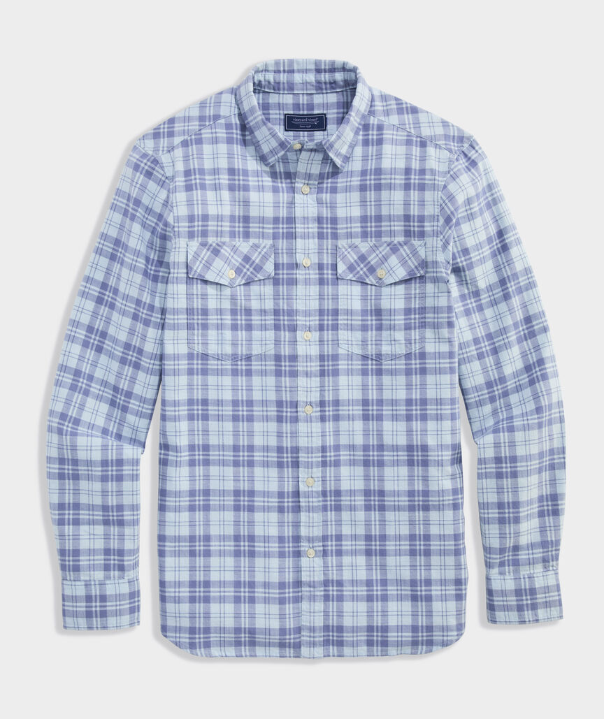 Hummock Pond Plaid Island Cotton Shirt