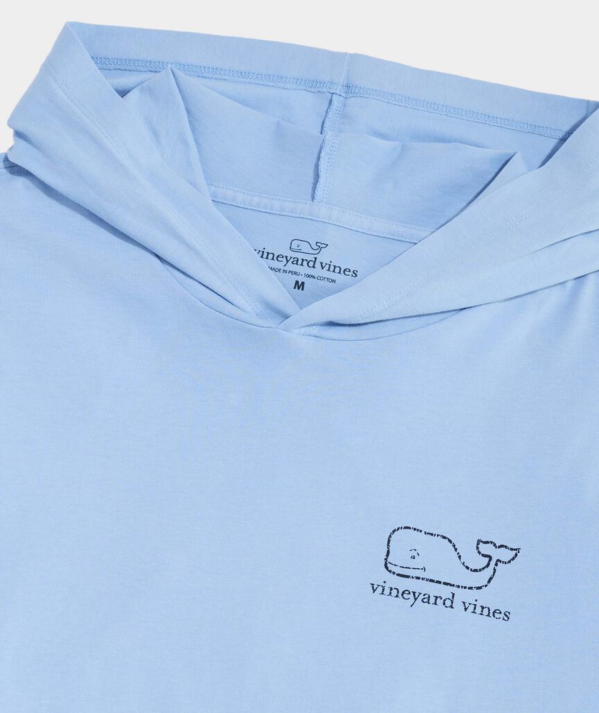 Vintage Whale Long-Sleeve Hoodie Tee