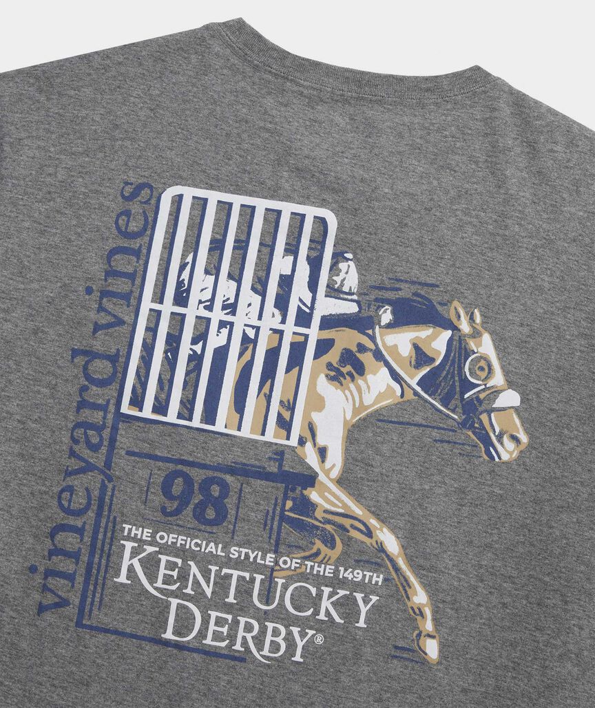 Kentucky Derby Out Of The Gate Short-Sleeve Pocket Tee