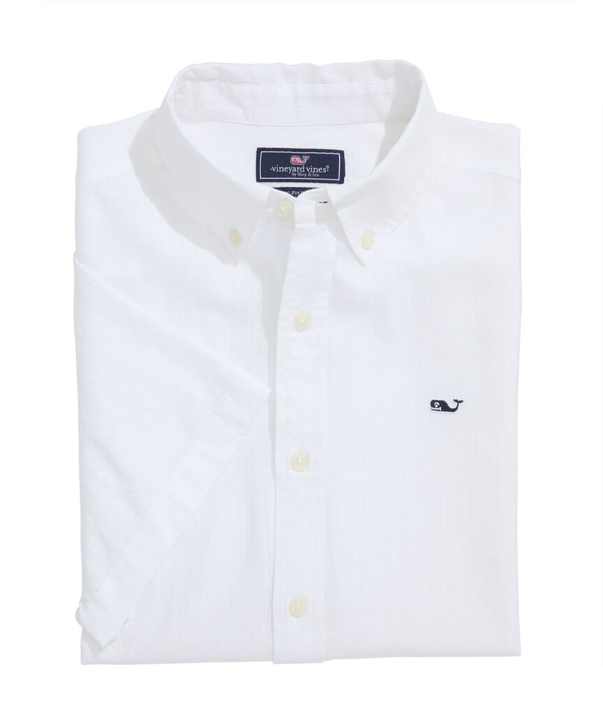 OUTLET Short-Sleeve Solid Shirt