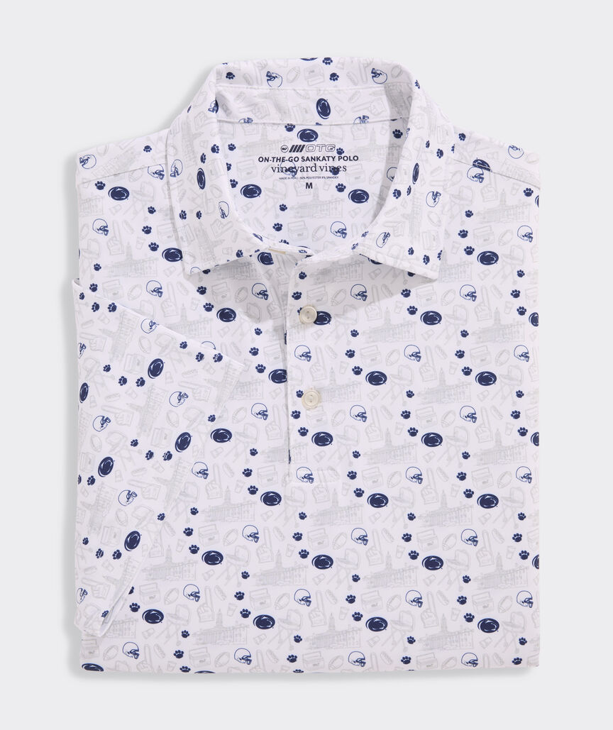 Penn State University Men's Printed Sankaty Polo