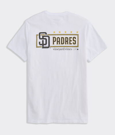 Vineyard Vines San Diego Padres Short-Sleeve Pocket Tee (White Cap) (Size: XXL)