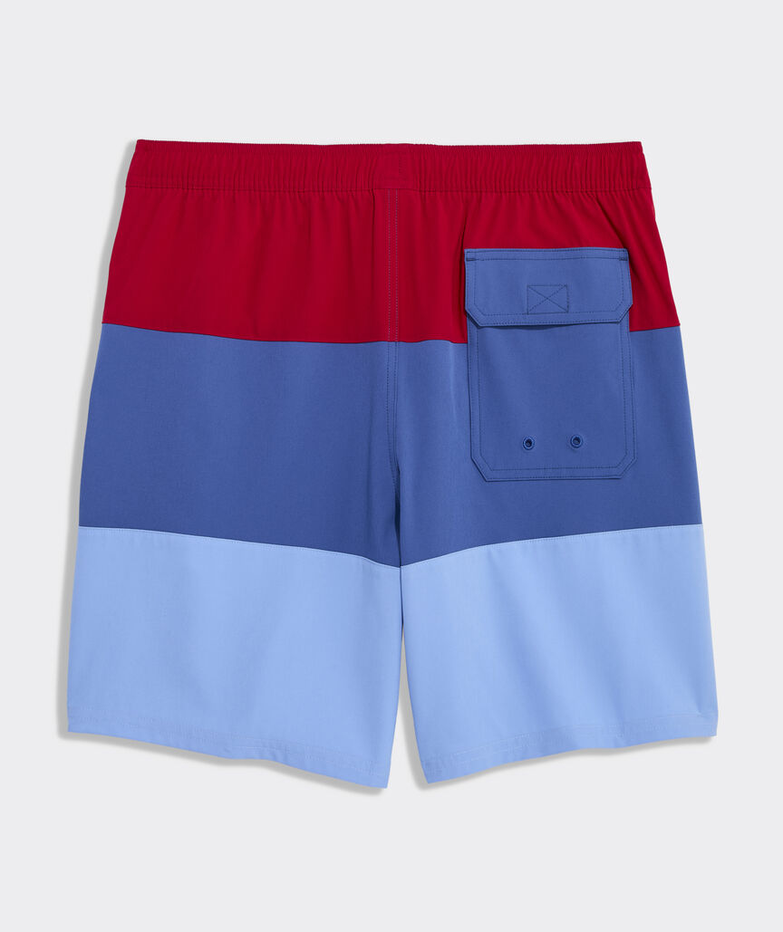 7 Inch Colorblock Chappy Swim Trunks