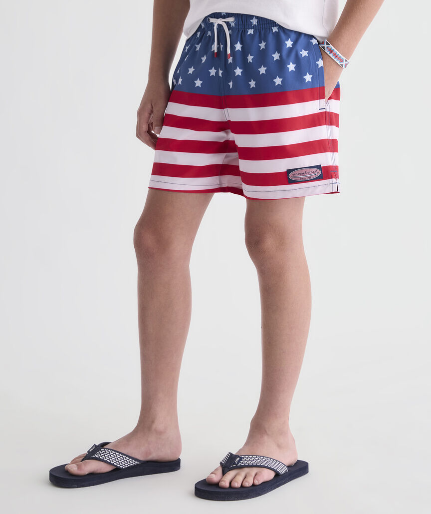 Boys' Short Liner Chappy Swim Trunks