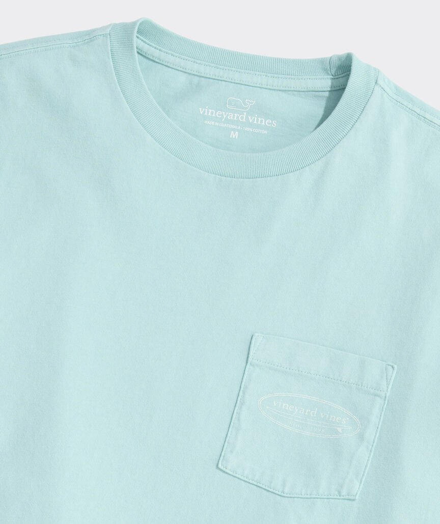Drift Dye Outlined Surf Logo Short-Sleeve Pocket Tee