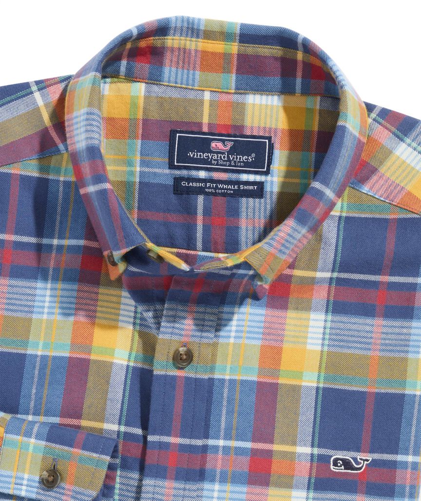 OUTLET Flannel Plaid Shirt