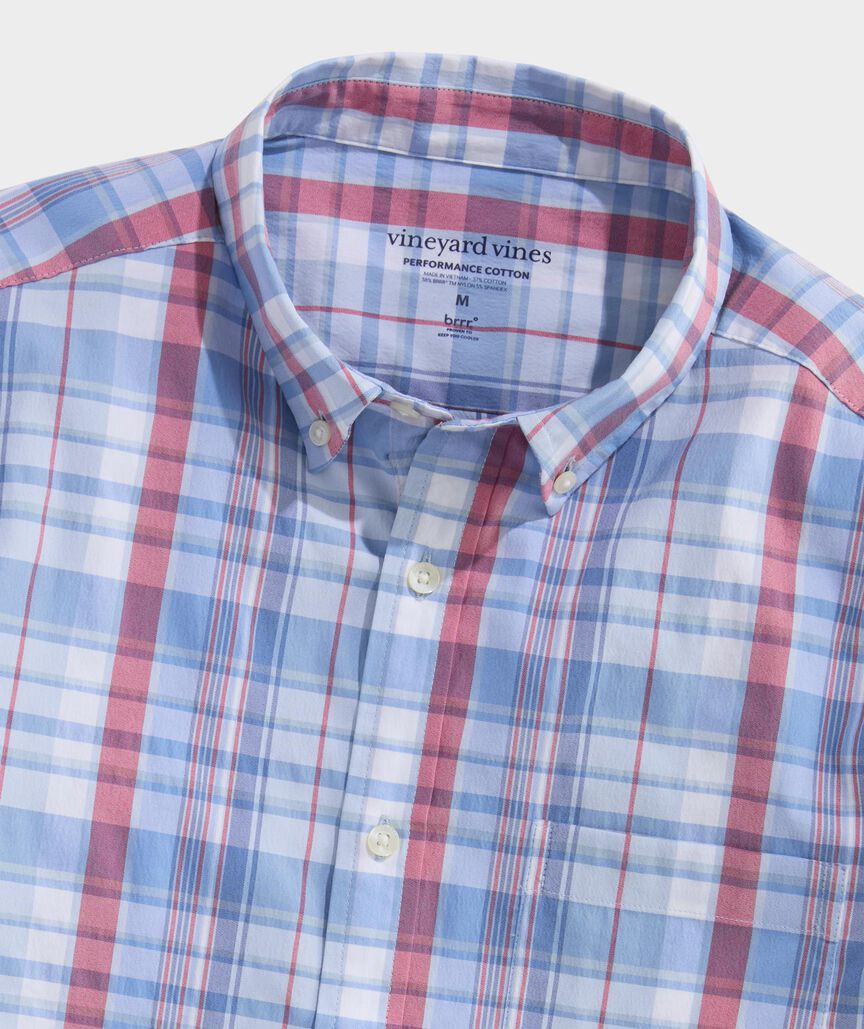 Performance Cotton Firecracker Plaid Shirt