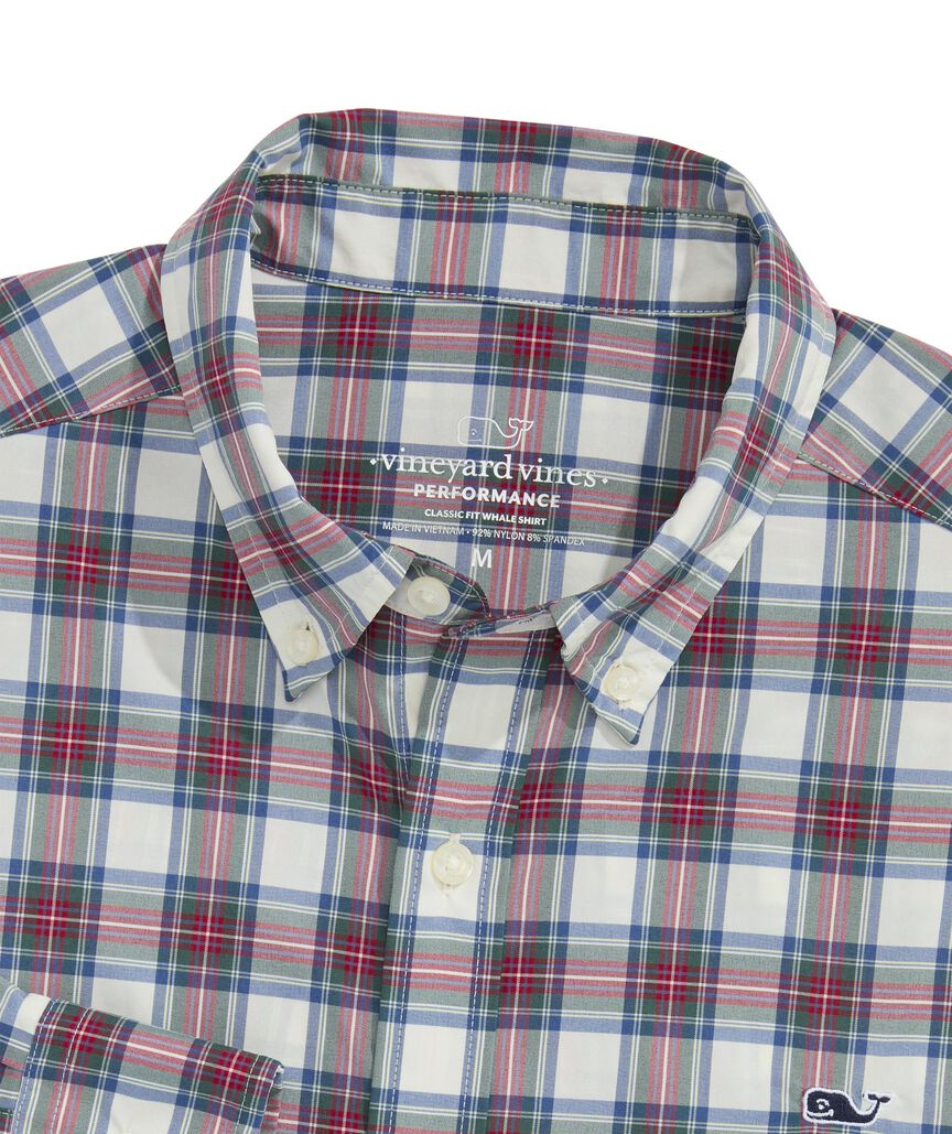 OUTLET Performance Nylon Plaid Shirt