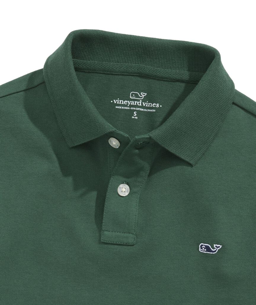 OUTLET Boys' Stretch Pique Polo