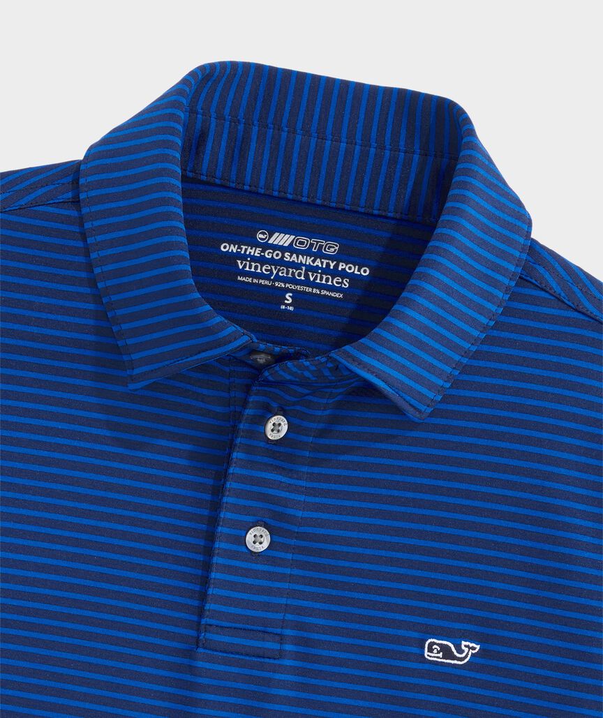 Boys' Performance Bradley Stripe Sankaty Polo