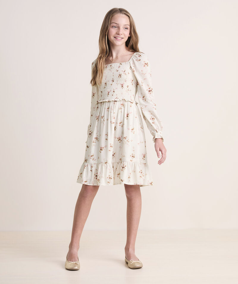 vineyard vines Girls' Ellen Smocked Dress