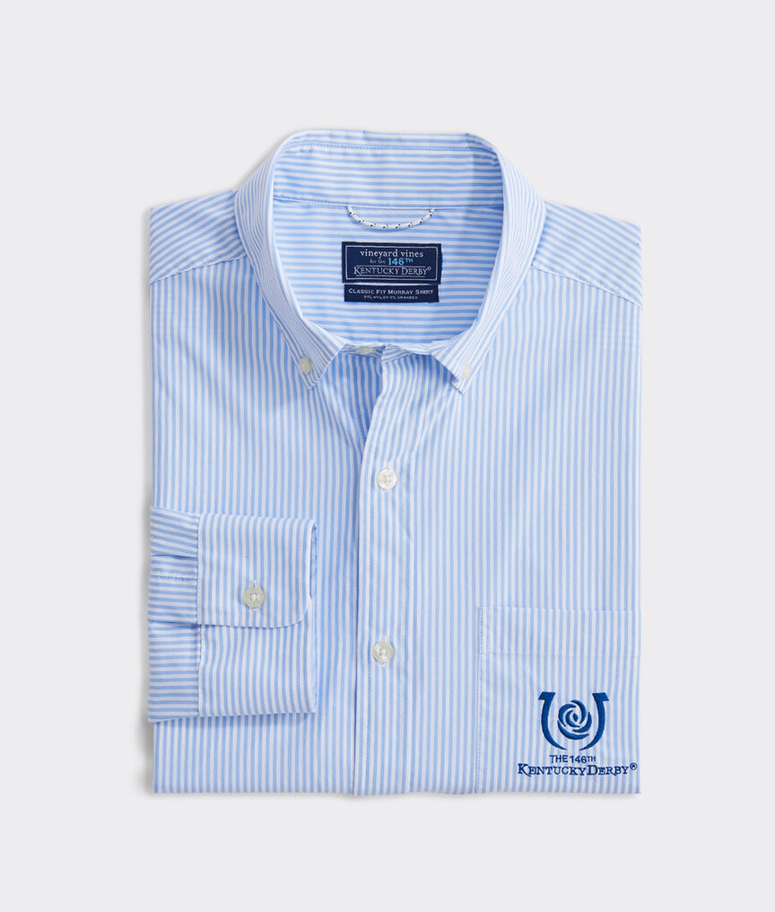 Classic Fit Kentucky Derby On-The-Go Performance Murray Button-Down Shirt