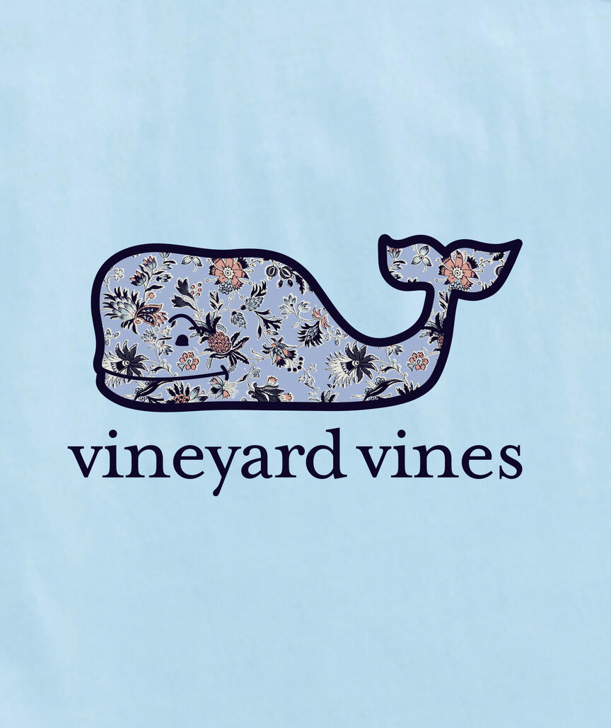 OUTLET Women's Paisley Floral Whale Short-Sleeve Pocket Tee