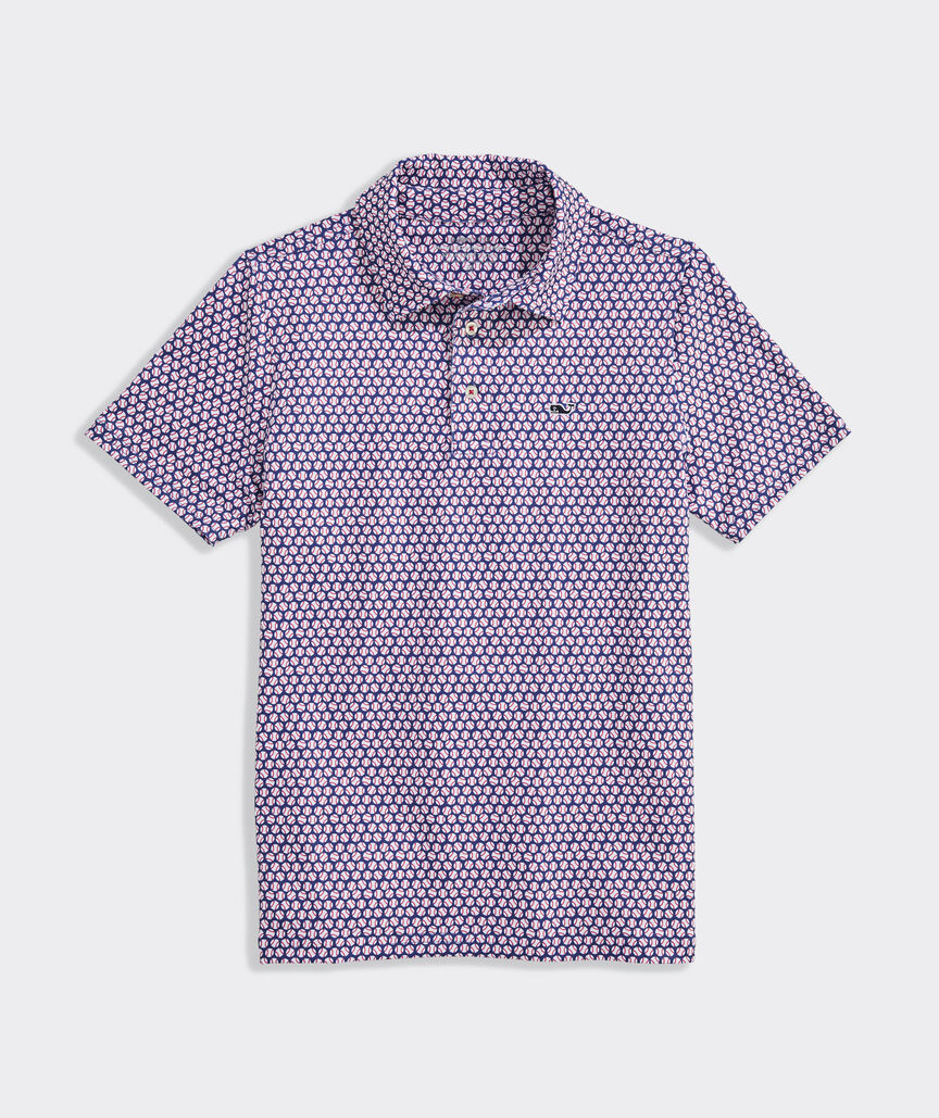 Boys' Performance Printed Sankaty Polo