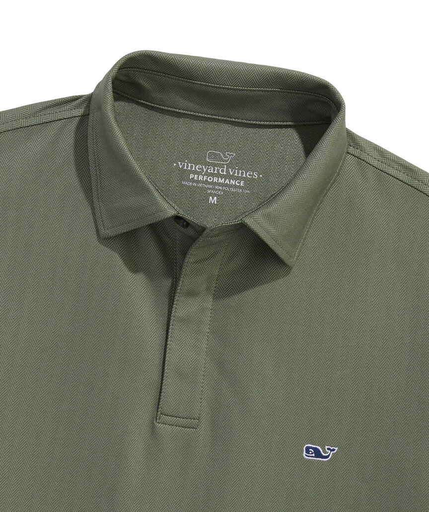 OUTLET Herringbone Performance Polo