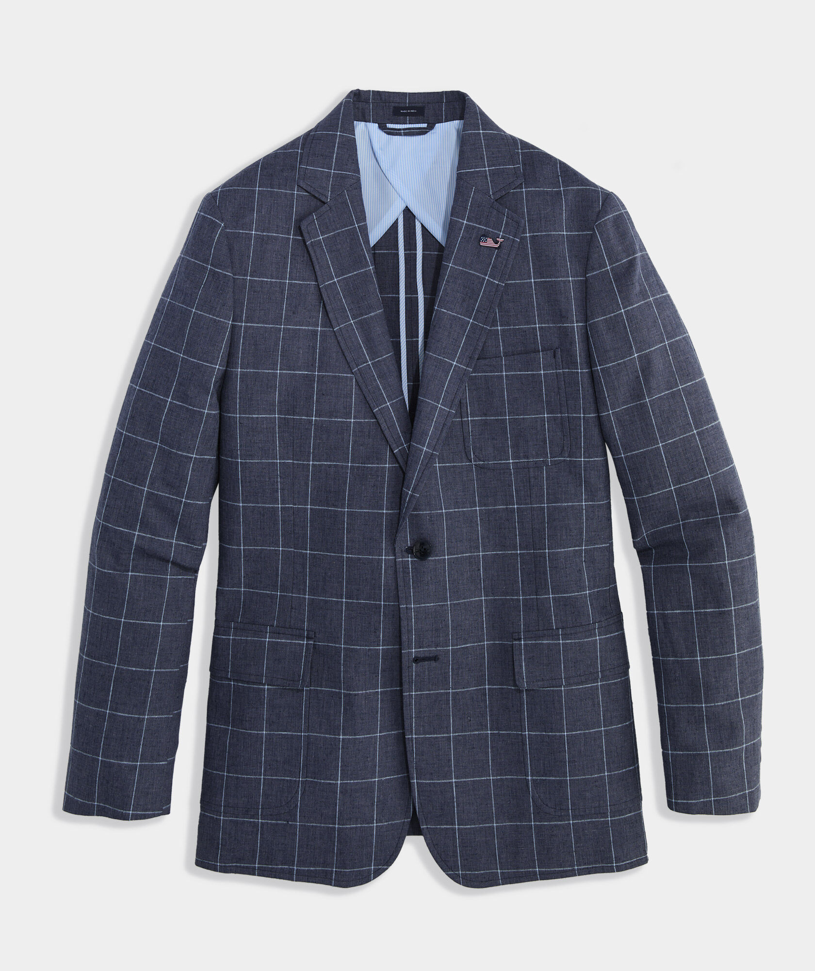 Schooner Windowpane Vos Sport Coat