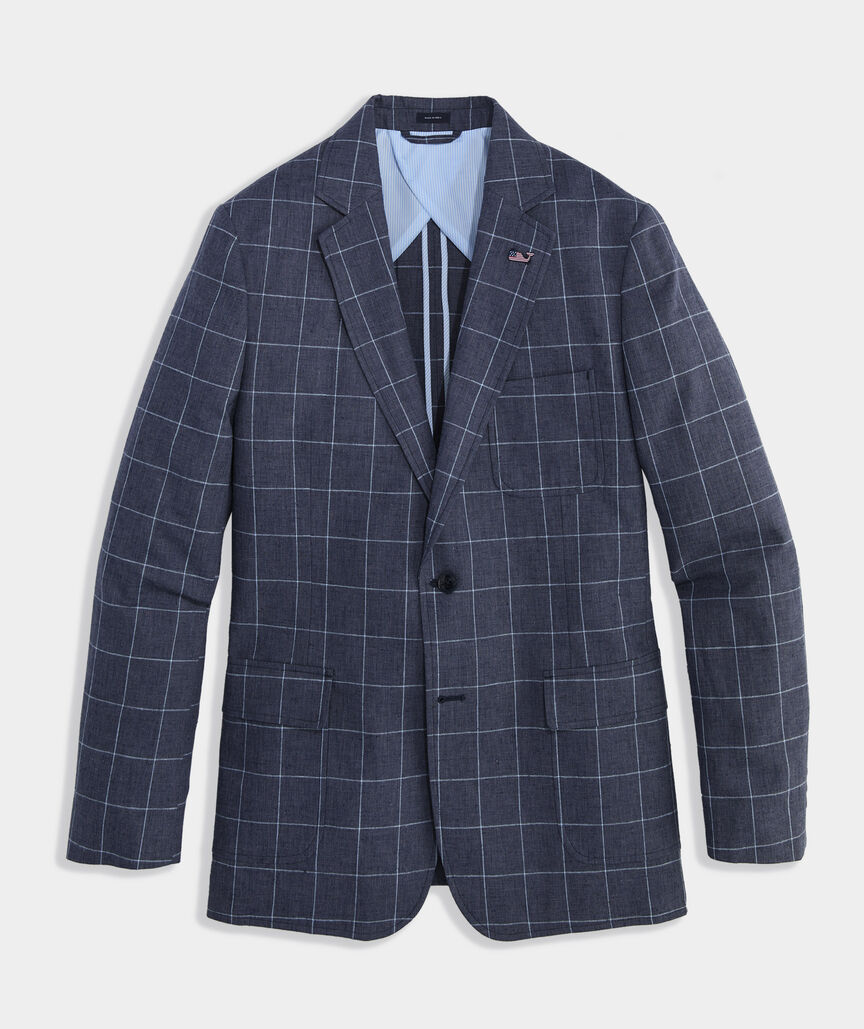 Schooner Windowpane Vos Sport Coat