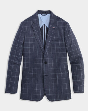 Schooner Windowpane Vos Sport Coat