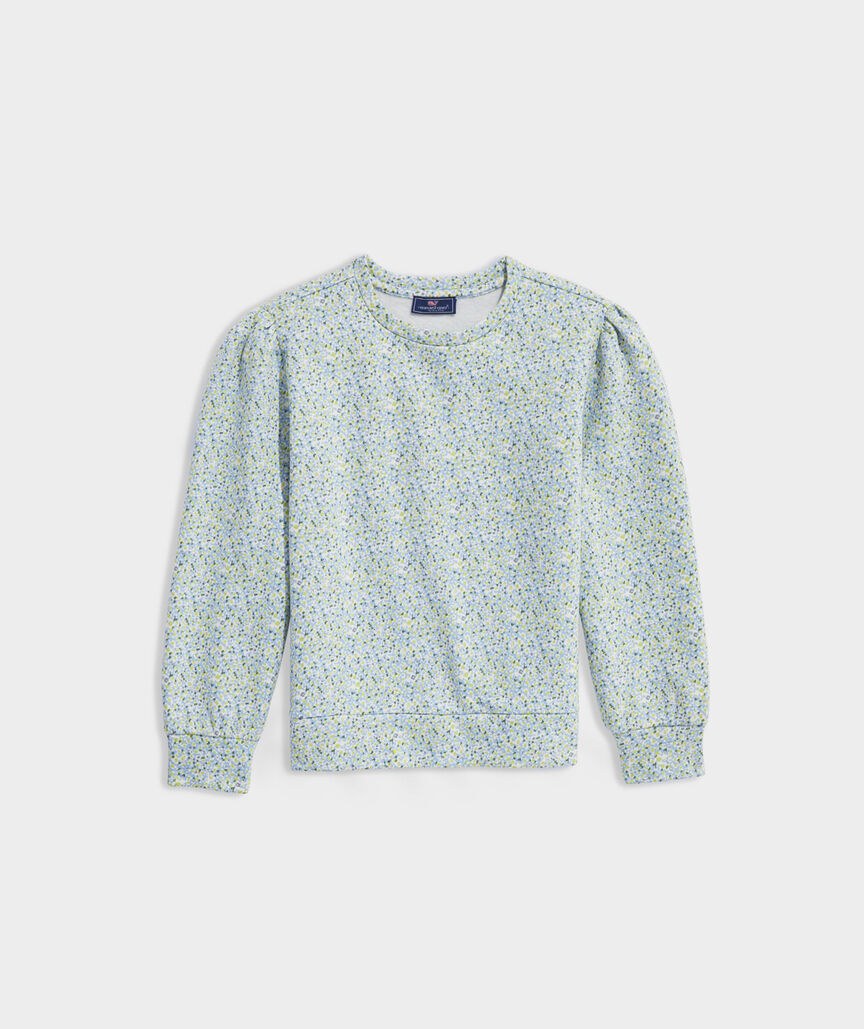 Girls' Puff-Sleeve Sweatshirt