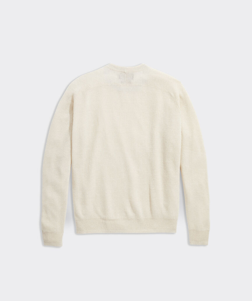 Cashmere Linen Crewneck Sweater