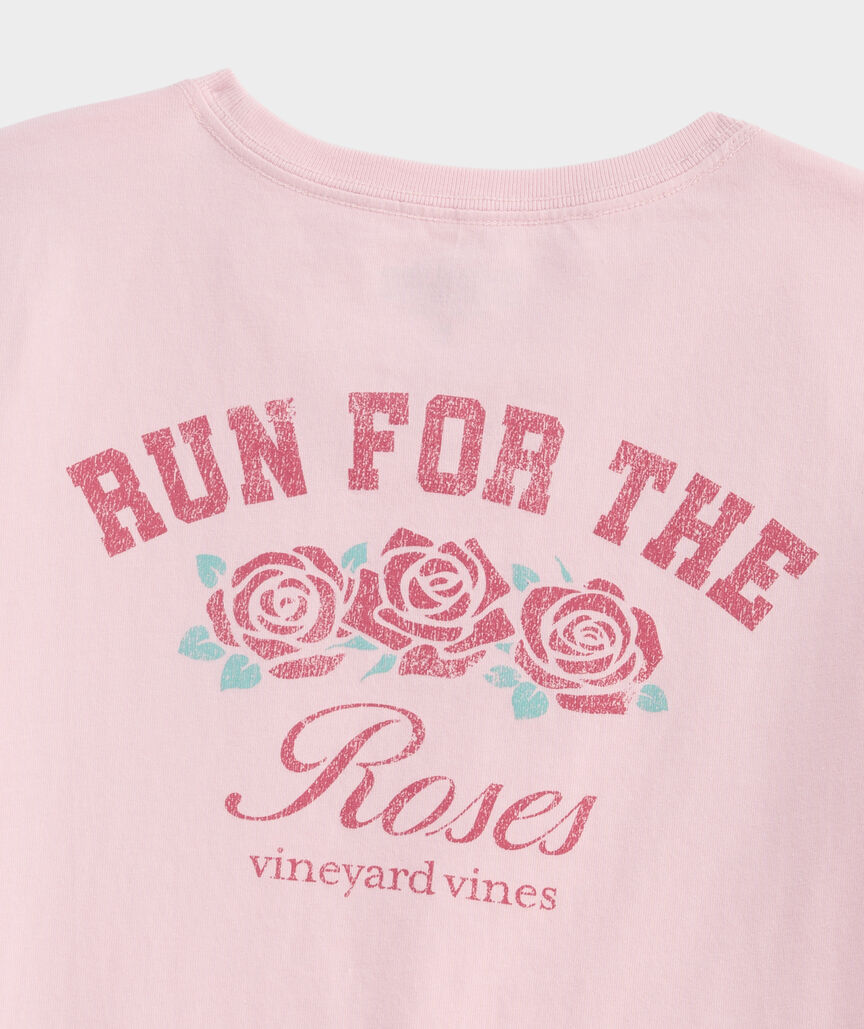 Kentucky Derby Girls' Run For The Roses Short-Sleeve Pocket Tee