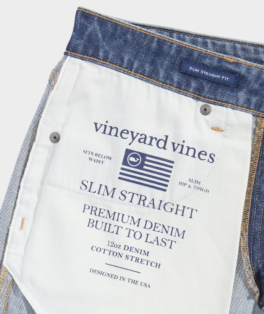 Slim Straight Indigo Jeans