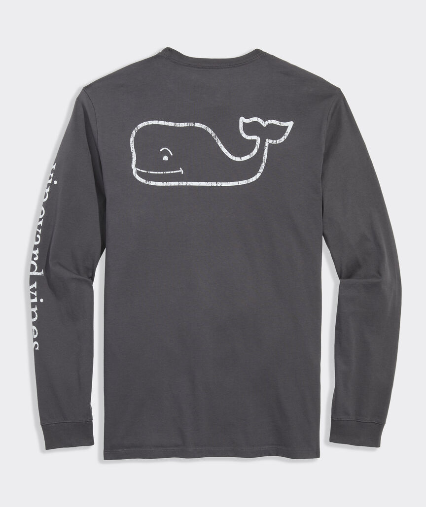 Vintage Whale Long-Sleeve Pocket Tee